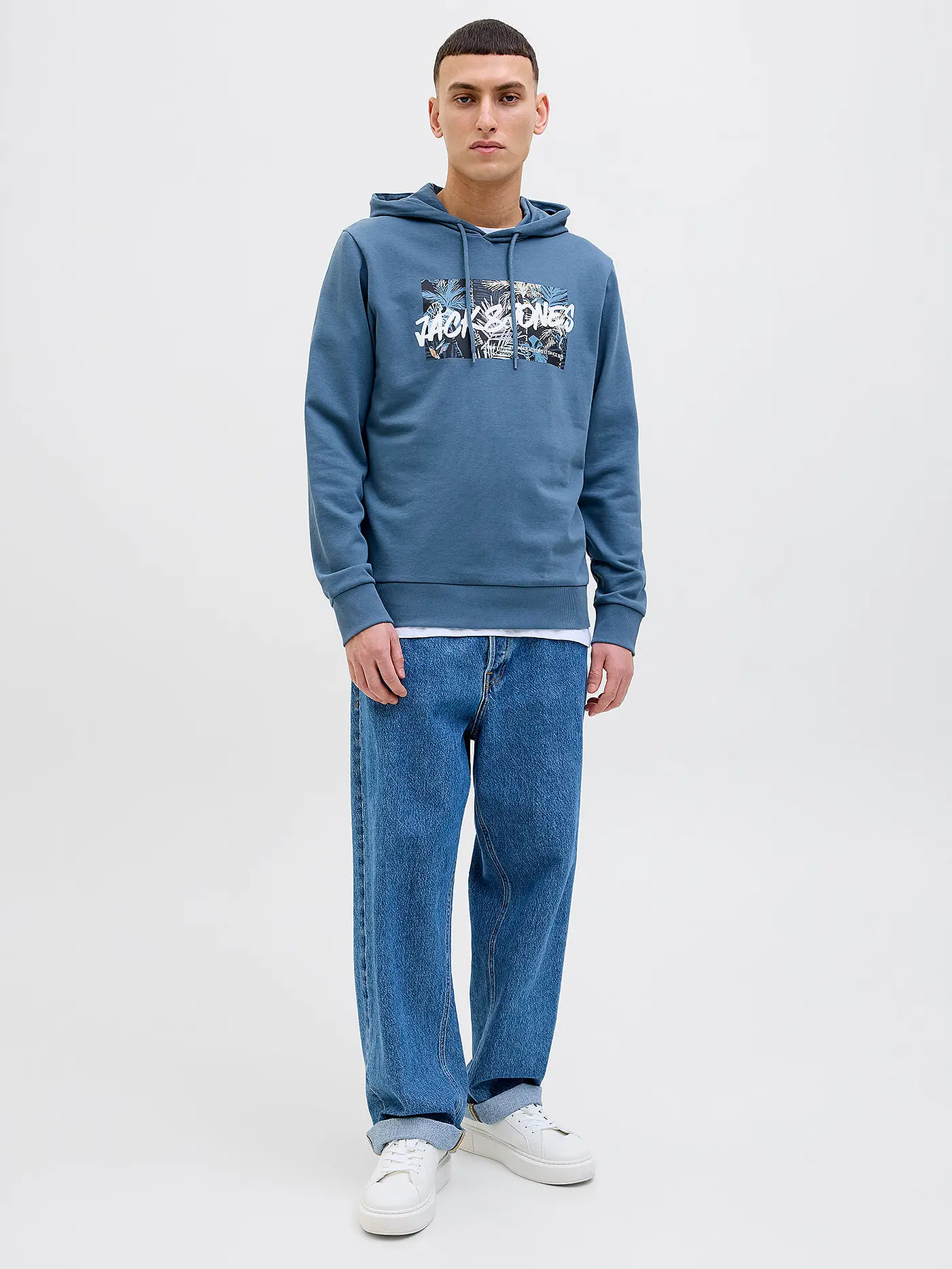 JACK & JONES | Kapuzensweater - Hoodie JJHAWAII | blau